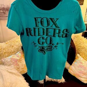 Fox Riders Co‎ Teal T-Shirt